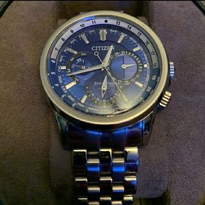 Men's Citizen Eco Calendrier Stainless Steel Watch